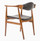 Aline Leather Dining Arm Chair Danish Armchair