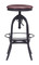 Crete Barstool Burgundy & Antique Black