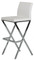 white faux leather bar stool
