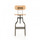 wooden bar stool with back