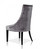 Skye Velour Dining Chairs In Grey