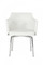 white swivel dining chair