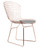 Bertoia Side Chair In Rose Gold Finish