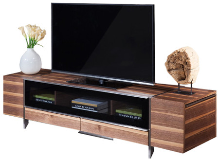 modern walnut tv stand