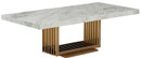 white marble coffee table