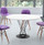spiral dining table white