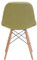 back of green probability dining chair