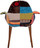 zuo moshe occasional chair patchwork multicolor