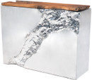 Luxe Console Table Natural & Stainless Steel