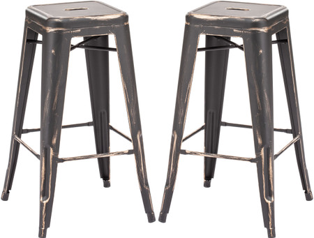 Marius Barstool Antique Black Gold