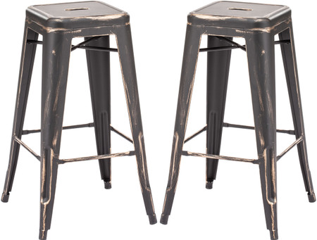 Marius Barstool Antique Black Gold