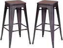 Marius Barstool Rustic Wood