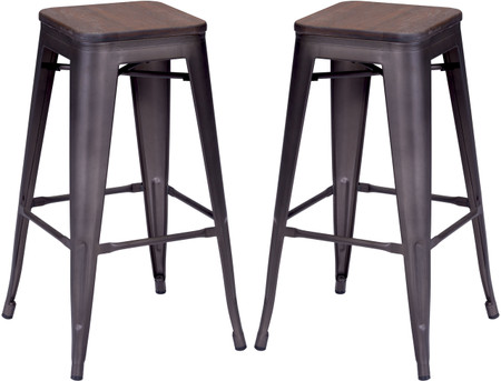 Marius Barstool Rustic Wood