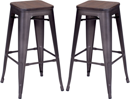 Marius Barstool Rustic Wood