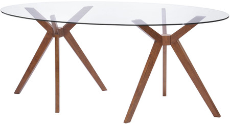 zuo modern buena vista dining table walnut