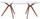 zuo modern buena vista dining table walnut