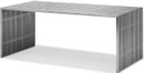zuo novel dining table brushed stainless steel