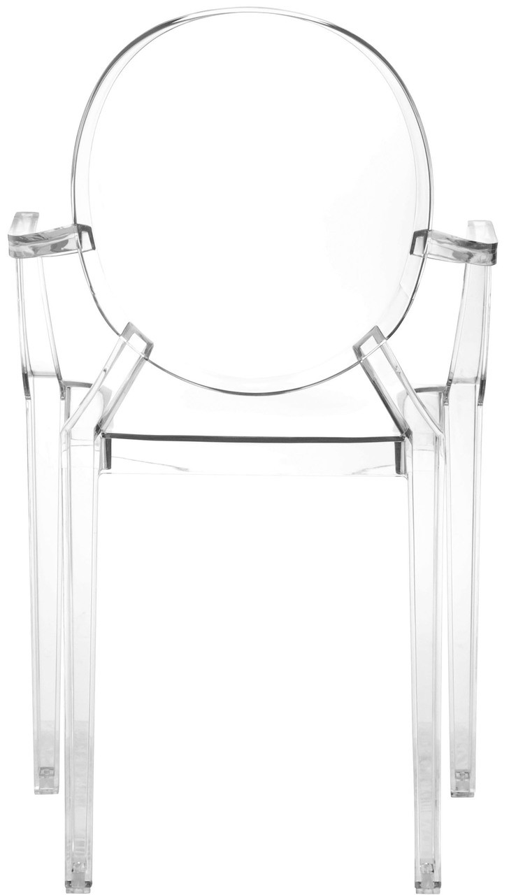 Set Of 4 Zuo Anime Dining Chairs Transparent Patio Lawn Garden Patio Dining Chairs