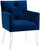 Sebastian Navy Velvet Arylic Chair