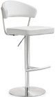 Maddox White Stainless Steel Barstool