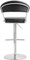 Maddox Black Stainless Steel Barstool