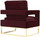 Mariano Maroon Velvet Chair