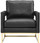 Marino Black Leather Chair