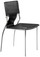 Zuo Modern Black Trafico Dining Chair Made In Leatherette And Constructed With Chromed Steel