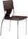 Zuo Modern Espresso Trafico Dining Chair Made In Leatherette And Constructed With Chromed Steel