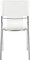 Zuo Modern White Dining Chair Made In Leatherette And Constructed With Chromed Steel