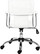 Zuo Modern Trafico Office Chair In White Made In Leatherette And Chrome Frame, Arm Pads And Adjustable Mechanism.