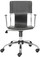 Zuo Modern Trafico Office Chair In Black Made In Leatherette And Chrome Frame, Arm Pads And Adjustable Mechanism.