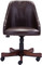 Zuo Modern Maximus Office Chair Comes With A Brown Leatherette Fabric, Wooden Base and Made Adjustable.