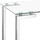 Zuo Modern Roca Dining Table In Stainless Steel With A 12mm Thick Glass Table Top