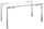 Zuo Modern Roca Dining Table In Stainless Steel With A 12mm Thick Glass Table Top