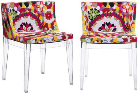 Zuo Modern Pizzaro Dining Room Chair In A Multicolor And Made With Polycarbonate And Upholstered With A Polyblend Fabric.
