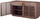 Zuo Modern Linea Credenza In Walnut Finish Made With MDF And Solid Fir Wood