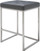 Nuevo Living Chi Counter Stool In Grey Naugahyde Upholstery And A Brushed Stainless Steel Frame