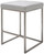 Nuevo Living Chi Counter Stool In White Naugahyde Upholstery And A Brushed Stainless Steel Frame