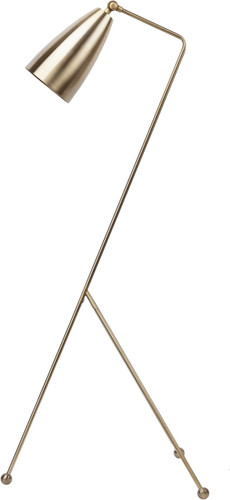 Nuevo Living Lucille Floor Lamp In A Antique Brass Finish And Made With Solid Steel