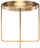 Gaultier Side Table Made In A Brushed Gold Finish And Constructed With Vacuum Plated Stainless Steel