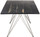 Zola Dining Table Made In Ebonized Oak And Stainless Steel