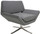 Sly Lounge Chair Grey Fabric