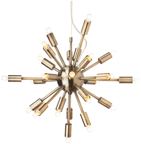 Sputnik Pendant Lamp Antique Brass