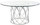 Juliette Dining Table High Polished Stainless Steel