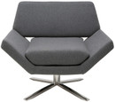 Nuevo Sly Lounge Chair Grey
