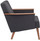 Jasper Lounge Chair Grey Wool