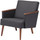 Jasper Lounge Chair Grey Wool