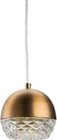 Quartz Pendant Lamp Antique Brass