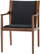 Alto Occasional Chair Black Fabric Walnut
